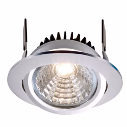 Deko-Light 565309, Spot lumineux encastrable, LED, 12 W, 4000 K, 1000 lm, Argent