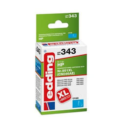 Edding EDD-343 cartouche d'encre 1 pièce(s) Compatible Cyan