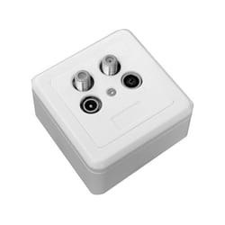 Triax GAD 274 boitier de prise de courant TV (coaxiale) Blanc