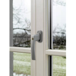 Abus - ABFS59486 Poignée de fenêtre verrouillable argent