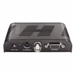 ABUS TVAC20001, Noir, 1600 x 1200 pixels, NTSC, PAL, Composite + S-Video, VGA, 12 V