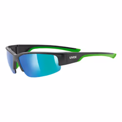 Uvex sportstyle 215, Lunettes Multi-sport, Demi-contour, Noir, Vert, Noir, Vert, Golf, Course, Vert