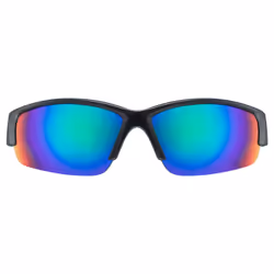 Uvex sportstyle 215 Lunettes Multi-sport Demi-contour Noir, Vert