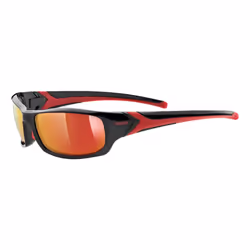 Uvex Sportstyle 211, Lunettes Multi-sport, Cerclé, Noir, Rouge, Rouge, Rouge