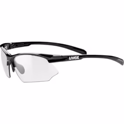 Uvex 5308722201, Adulte, Unisexe, Ovale, Demi-contour, Noir, Transparent