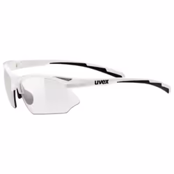 Uvex Sportstyle 802 v, Adulte, Unisexe, Rectangulaire, Demi-contour, Noir, Blanc, Noir, Blanc