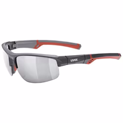 Uvex Sportstyle 226, Lunettes Multi-sport, Cerclé, Gris, Gris, Rouge, Gris