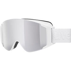 Uvex g.gl 3000 TO lunette de sports d'hiver Blanc Unisexe Miroir, Argent Verres (plats) cylindriques