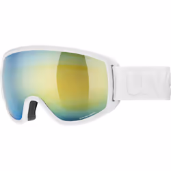 Uvex topic FM spheric, Double objectif, Blanc, Unisexe, Verres sphériques, Blanc, Bleu, Jaune