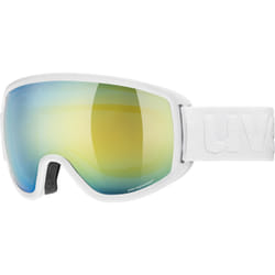 Uvex topic FM spheric lunette de sports d'hiver Blanc Unisexe Bleu, Jaune Verres sphériques