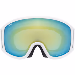 Uvex topic FM spheric lunette de sports d'hiver Blanc Unisexe Bleu, Jaune Verres sphériques
