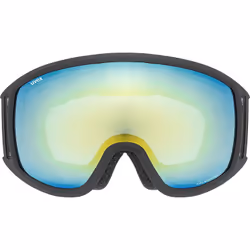 Uvex topic FM spheric lunette de sports d'hiver Noir Unisexe Bleu, Miroir, Jaune Verres sphériques