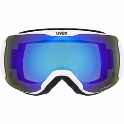 Uvex downhill 2100 CV lunette de sports d'hiver Blanc Unisexe Bleu Verres sphériques - Vue supplémentaire 2