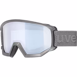 Uvex athletic FM, Double objectif, Gris, Unisexe, Verres (plats) cylindriques, Gris, Jaune