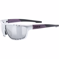 Uvex sportstyle 706, Lunettes Multi-sport, Unisexe, Cerclé, Argent, Gris, Lilas, Gris