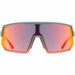 Uvex sportstyle 235 Lunettes Multi-sport Unisexe Demi-contour Vert, Rouge - Vue supplémentaire 2