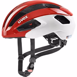 Casque vélo route UVEX Rise CC - Rouge-Blanc Mat - 52/56 cm - Homme