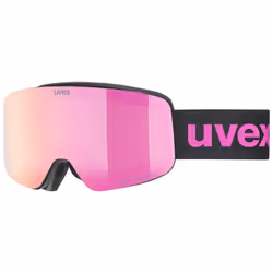 Uvex pwdr FM, Noir, Unisexe, Verres sphériques, Noir, Rose, 1 pièce(s)