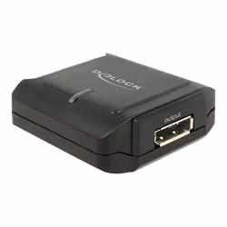 DeLOCK 11464, Displayport 20 pin, DC 5V, Displayport 20 pin, Noir