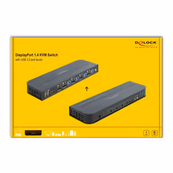 DeLOCK 11484 commutateur écran, clavier et souris Noir - Vue supplémentaire 4