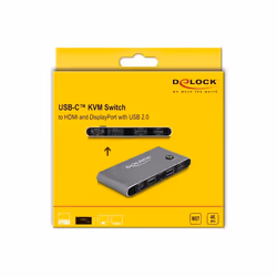 DeLOCK 11485 commutateur écran, clavier et souris Anthracite - Vue supplémentaire 2