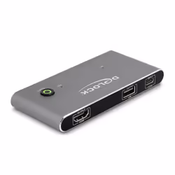 DeLOCK 11486, 7680 x 4320 pixels, 8K Ultra HD, Anthracite