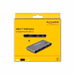 DeLOCK 11487 commutateur écran, clavier et souris Anthracite - Vue supplémentaire 2
