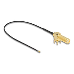 DeLOCK 12028 câble coaxial 0,25 m SMA I-PEX MHF4 Noir