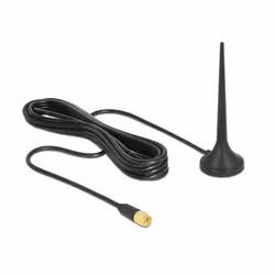 DeLOCK 12416, 3 dBi, 0.8 - 0.96 / 1.71 - 2.7 GHz, 50 Ohm, Antenne omni-directionnelle, SMA, Polarisation verticale