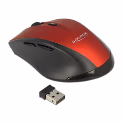 DeLOCK 12493 souris Droitier RF sans fil Optique 1600 DPI