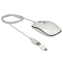 DeLOCK 12532 souris Ambidextre USB Type-A Optique 3200 DPI