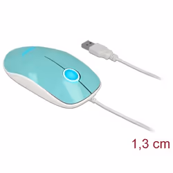 DeLOCK 12538 souris Ambidextre USB Type-A Optique 1200 DPI
