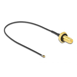 DeLOCK 12657 câble coaxial 0,2 m RP-SMA MHF 4L LK Noir