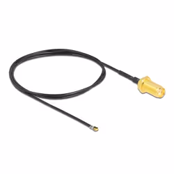 DeLOCK 12666, 0,5 m, SMA, MHF 4L LK, Noir