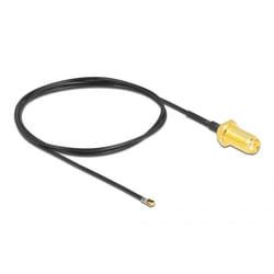 DeLOCK 12666 câble coaxial 0,5 m SMA MHF 4L LK Noir