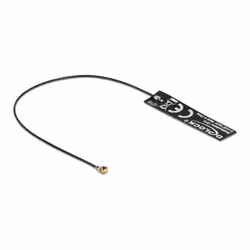 DeLOCK 12710, 2 dBi, 1.575, 1.602, 1.176, 1.227 GHz, MHF, Femelle, Noir, -40 - 85 °C
