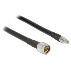 DeLOCK 1m, N/RP-SMA câble coaxial CFD400, LLC400 Noir