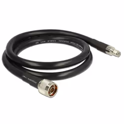 DeLOCK 1m, N/RP-SMA câble coaxial CFD400, LLC400 Noir