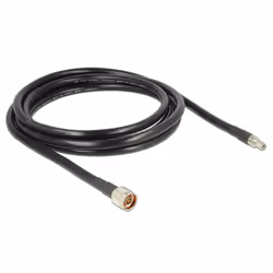 DeLOCK 3m, N/RP-SMA câble coaxial CFD400, LLC400 Noir