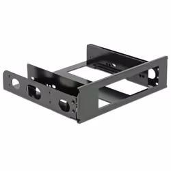DeLOCK 18267, Universel, Support de montage de disque dur, Aluminium, Noir, 3.5"