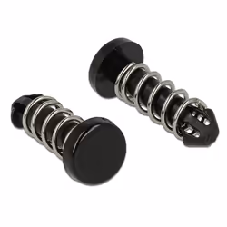 DeLOCK 18273, Rivet à pression, Plastique, Noir, Appareils électroniques, Tête plate, 6,3 mm