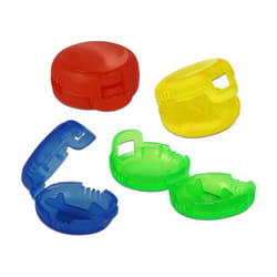 DeLOCK 18292 marqueur de câble Bleu, Vert, Rouge, Jaune Polypropylène (PP) 4 pièce(s)
