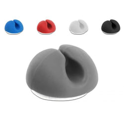 DeLOCK 18294 range-câbles Sur bureau/mural Support de câbles Noir, Bleu, Gris, Rouge, Blanc 10 pièce(s)