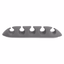 DeLOCK 18298 range-câbles Sur bureau/mural Support de câbles Gris, Blanc 6 pièce(s)