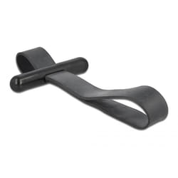 DeLOCK Kabelbinder mit Gummischlaufe schwarz serre-câbles Caoutchouc Noir