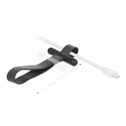 DeLOCK Kabelbinder mit Gummischlaufe schwarz serre-câbles Caoutchouc Noir