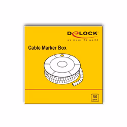 DeLOCK Kabelmarker Box Nr 7 gelb 500 Stück Jaune 500 pièce(s)