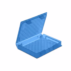 DeLOCK 18369 Housse de disques de stockage Plastique Bleu