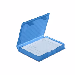 DeLOCK 18369 Housse de disques de stockage Plastique Bleu