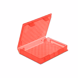 DeLOCK 18370 Housse de disques de stockage Plastique Rouge